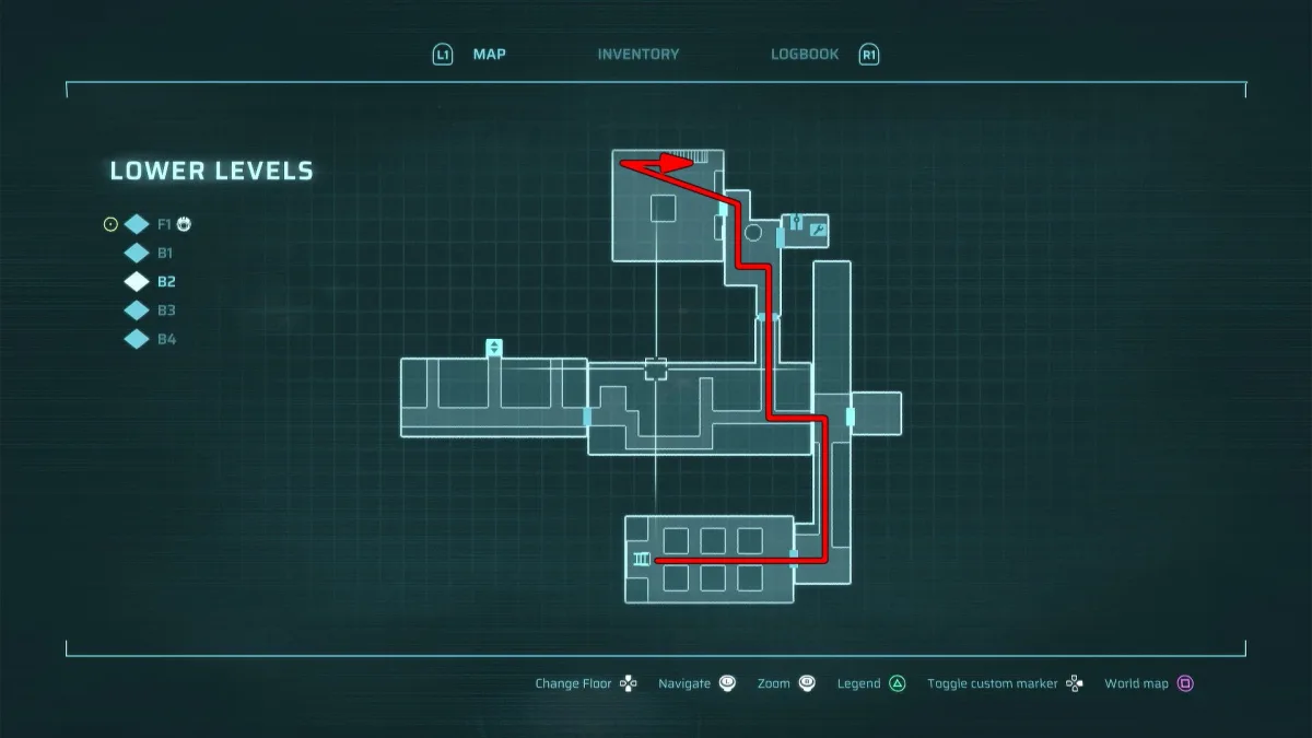 The deep halls leading to the Neural Chamber — gameplay capture